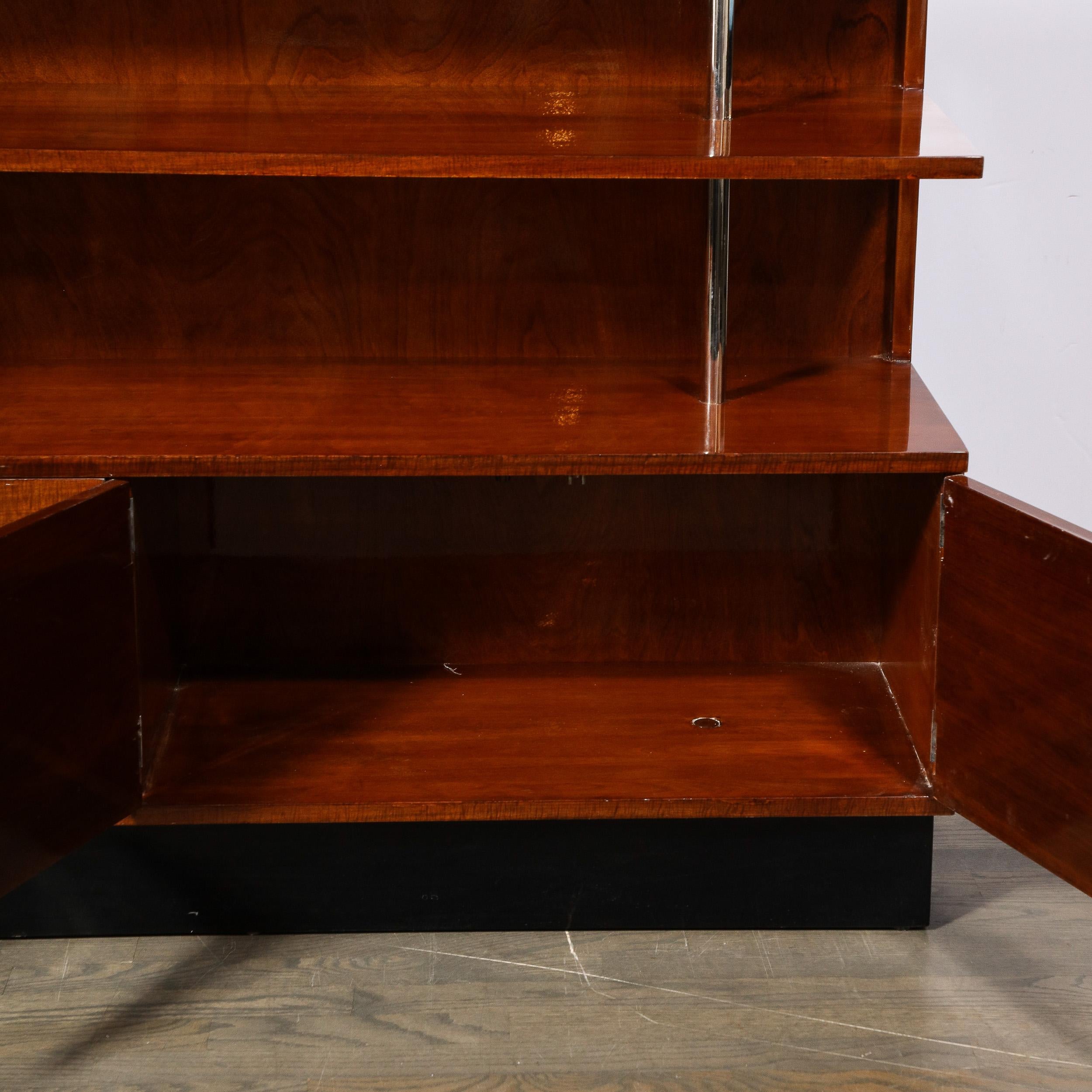 Art Deco East Indian Laurel Bookcase by Gilbert Rohde for Herman Miller No. 344 For Sale 3