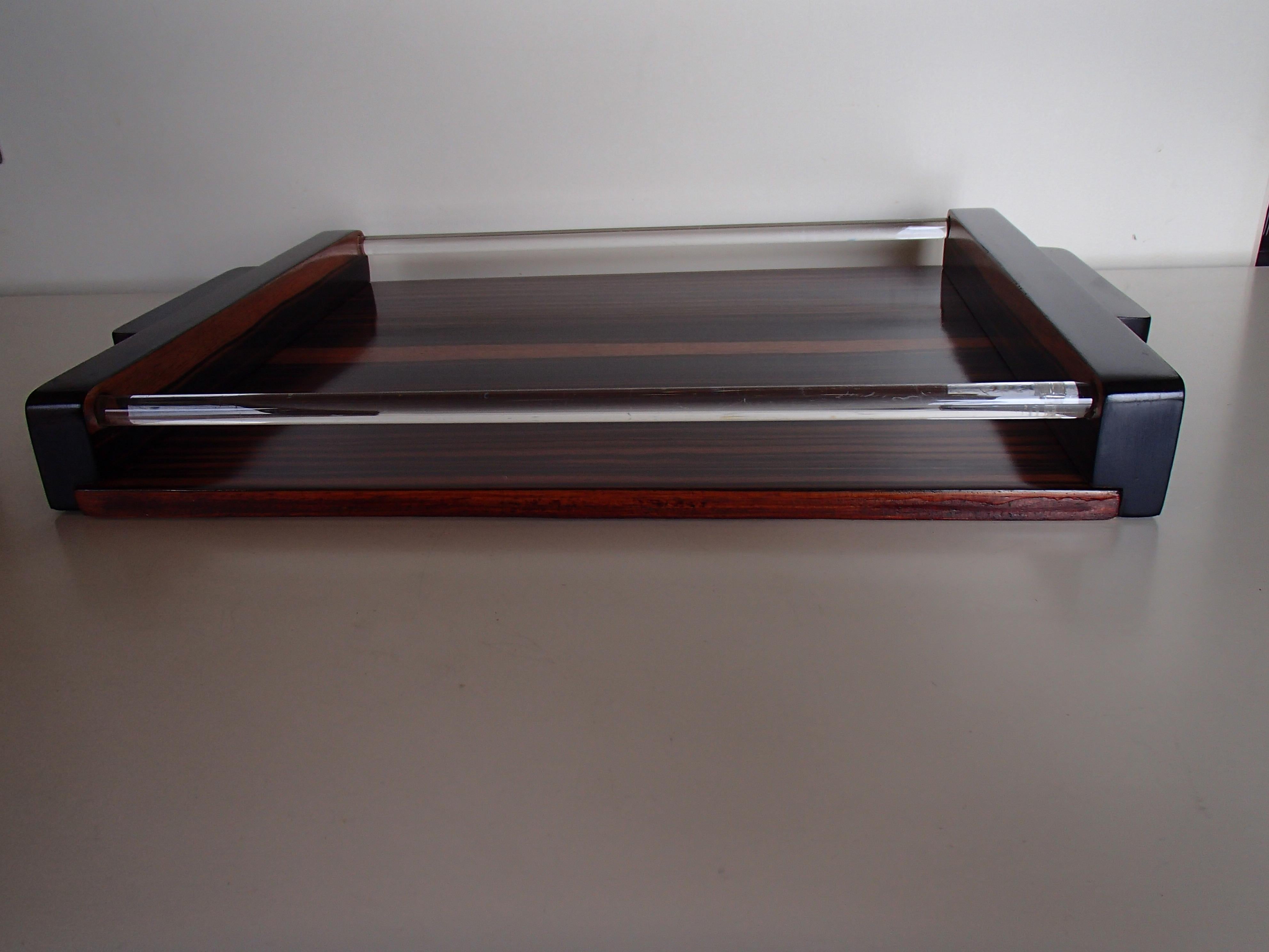 art deco serving tray