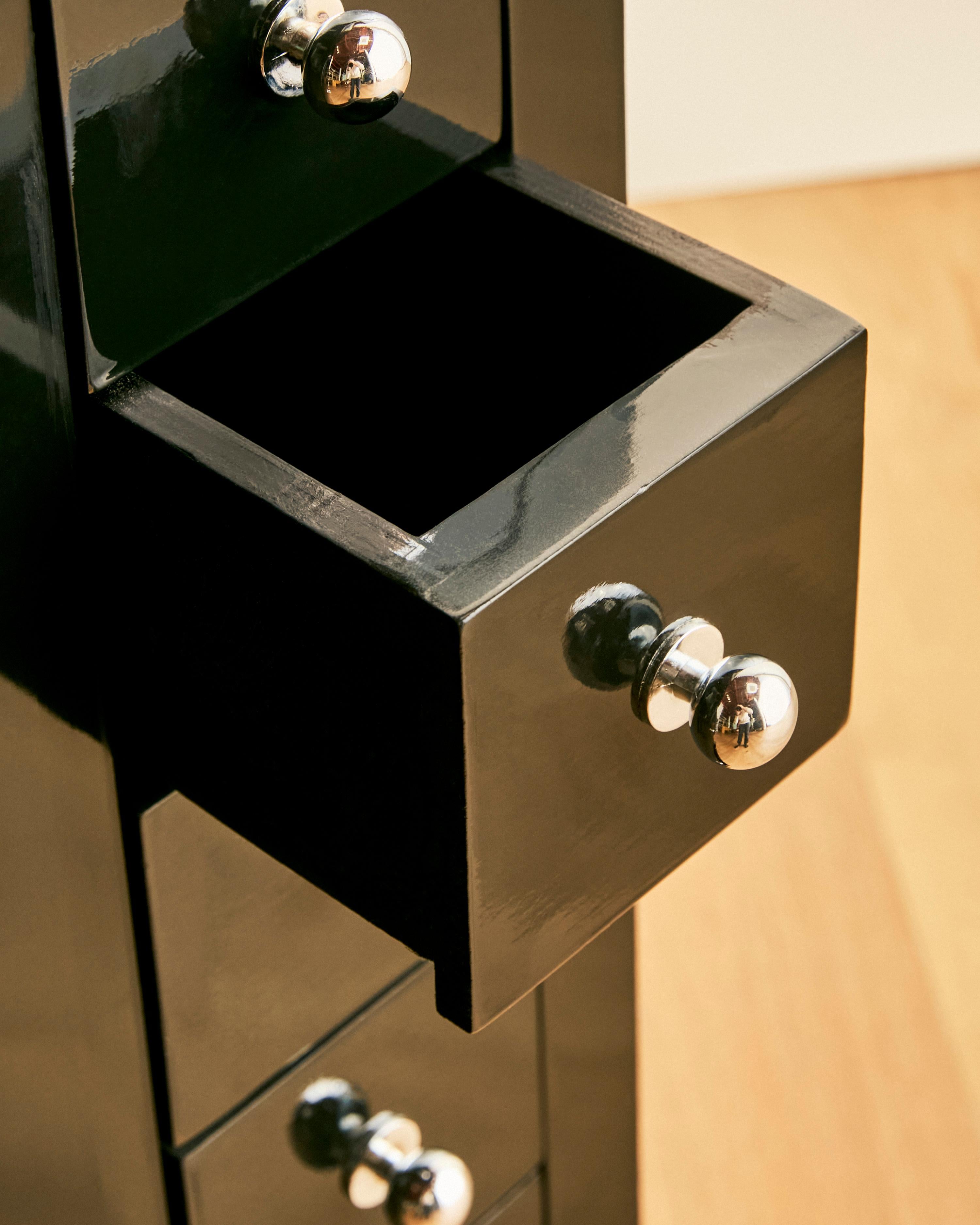 Armadietti Art Deco ebanizzati in vendita 5