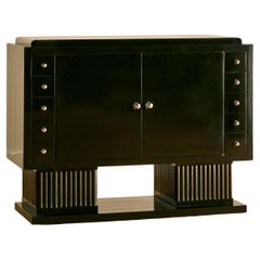 Art Deco Ebonized Cabinets