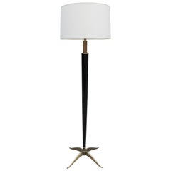 Art Deco Ebonized Floor Lamp by H. Boinot