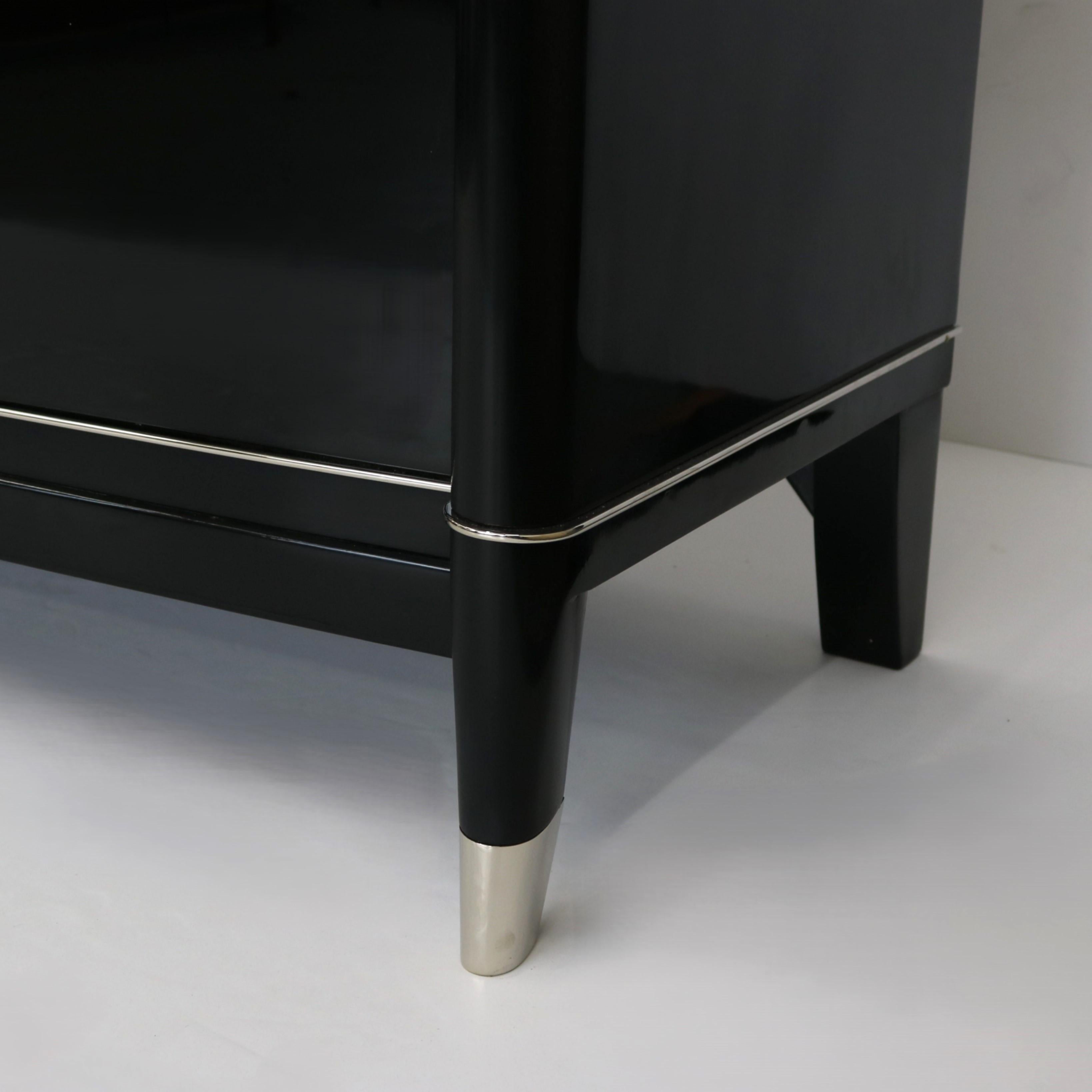 Art Deco Ebonized Sideboard by De Coene Frères For Sale 1