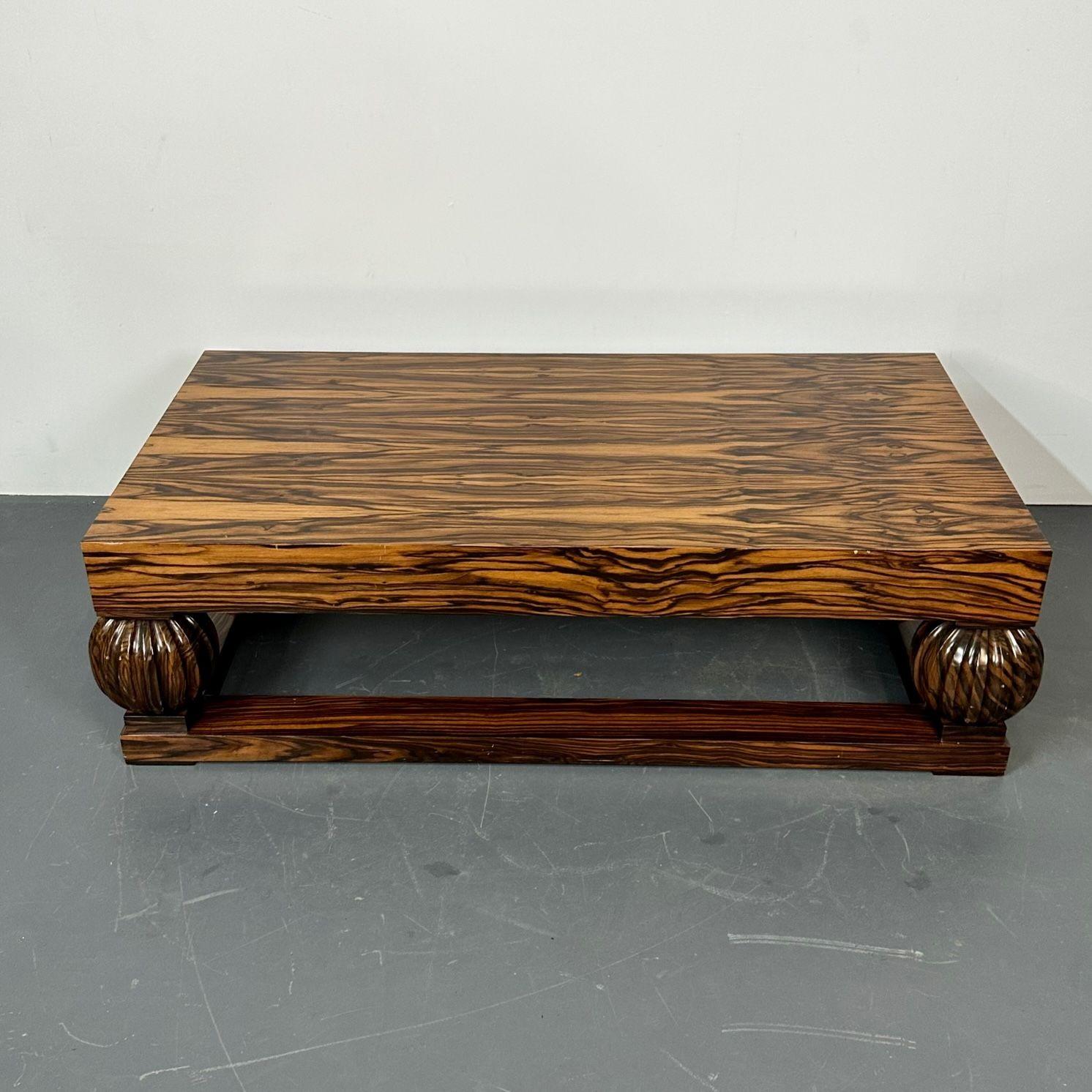 Émile-Jacques Ruhlmann French Art Deco Style Rectangular Coffee Table, Macassar Ebony
Low table is the style of Émile-Jacques Ruhlman's 