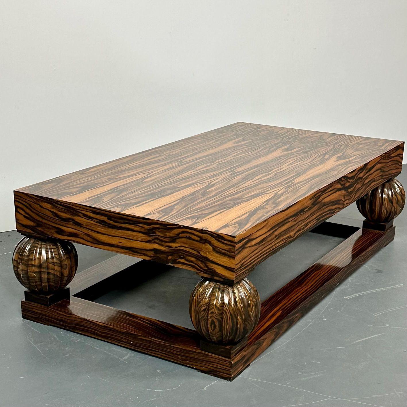 Émile-Jacques Ruhlmann French Art Deco Style Rectangular Coffee Table, Macassar  For Sale 2