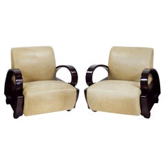 Fauteuils club art déco