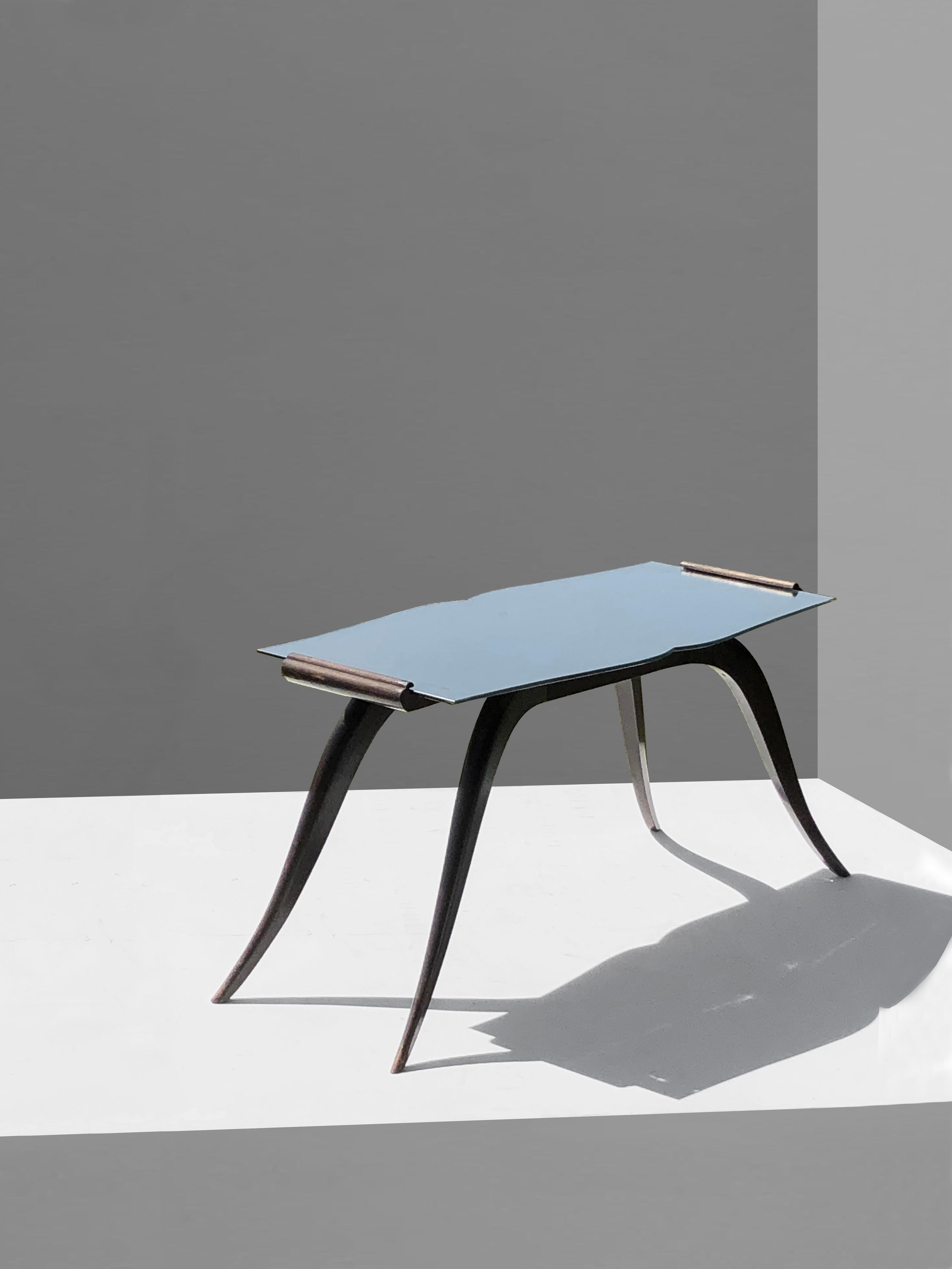 Table basse Art déco dans le style de JACQUES-EMILE RUHLMANN, France 1930 en vente 4