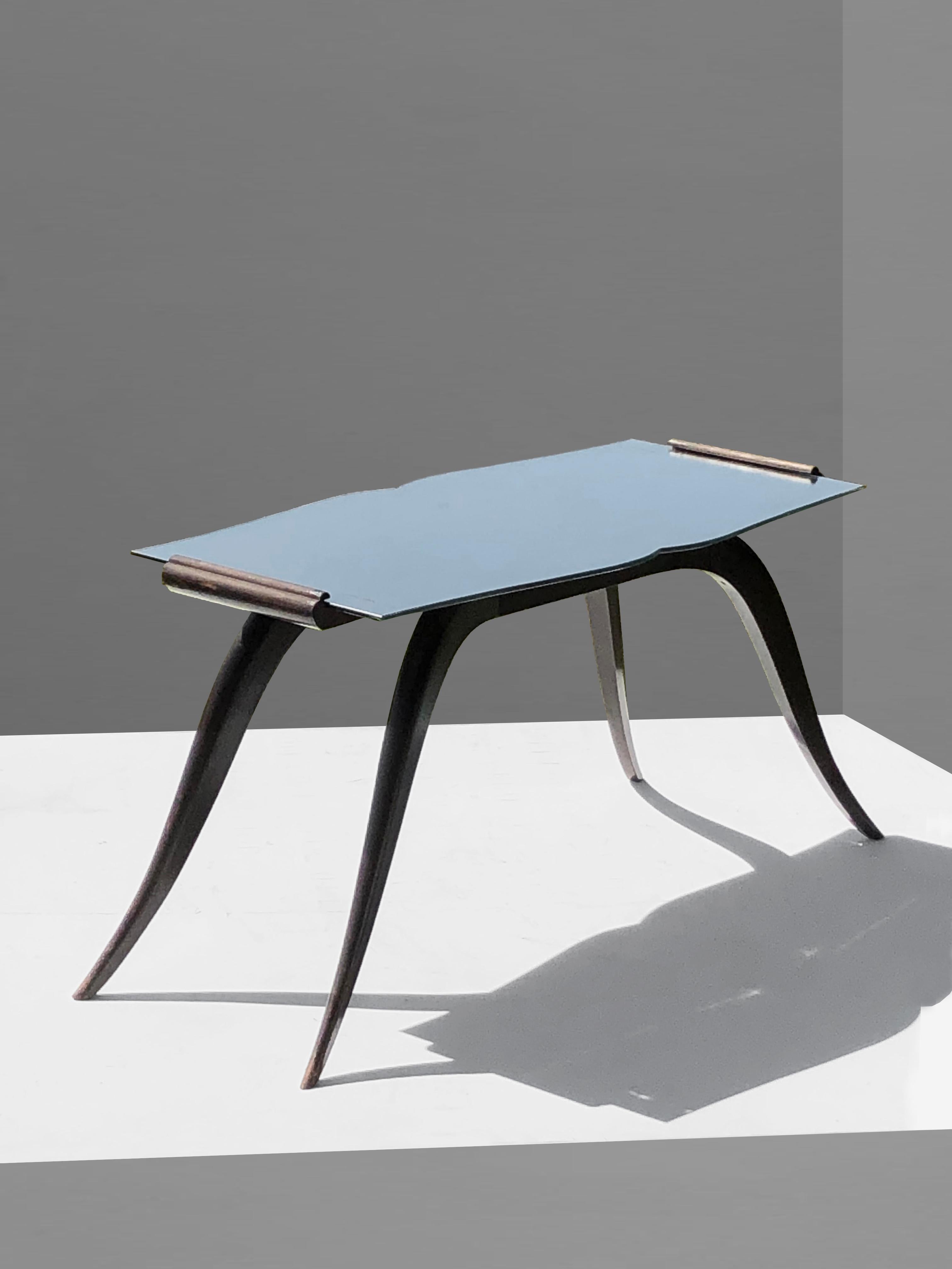 Table basse Art déco dans le style de JACQUES-EMILE RUHLMANN, France 1930 en vente 1