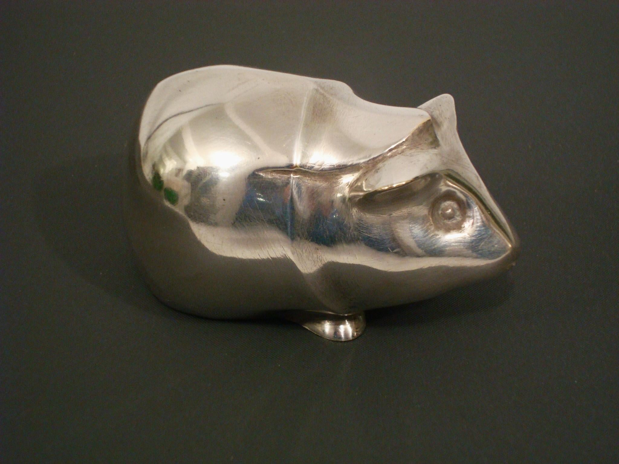 Art Deco Edouard-Marcel Sandoz Meerschweinchen Cochon d'Inde Bronze Briefbeschwerer 1919 im Angebot 5