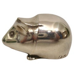 Art Deco Edouard-Marcel Sandoz Meerschweinchen Cochon d'Inde Bronze Briefbeschwerer 1919