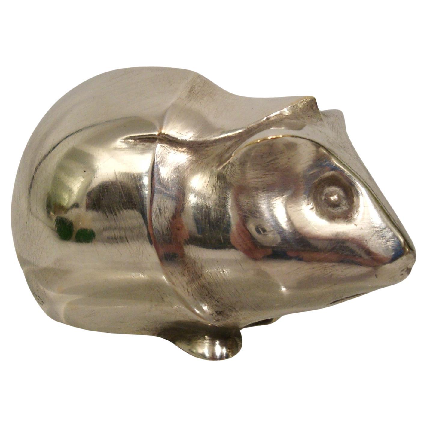 Art Deco Edouard-Marcel Sandoz Meerschweinchen Cochon d'Inde Bronze Briefbeschwerer 1919 im Angebot