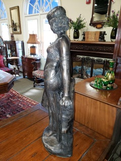 Art Deco "Egyptian Belly Dancer" Bronze Statue