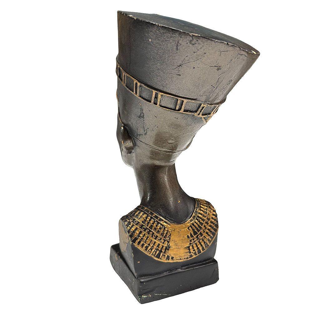 Ägyptische Art-déco-Skulptur der ägyptischen Büste der Königin Nefertiti (Mitte des 20. Jahrhunderts) im Angebot