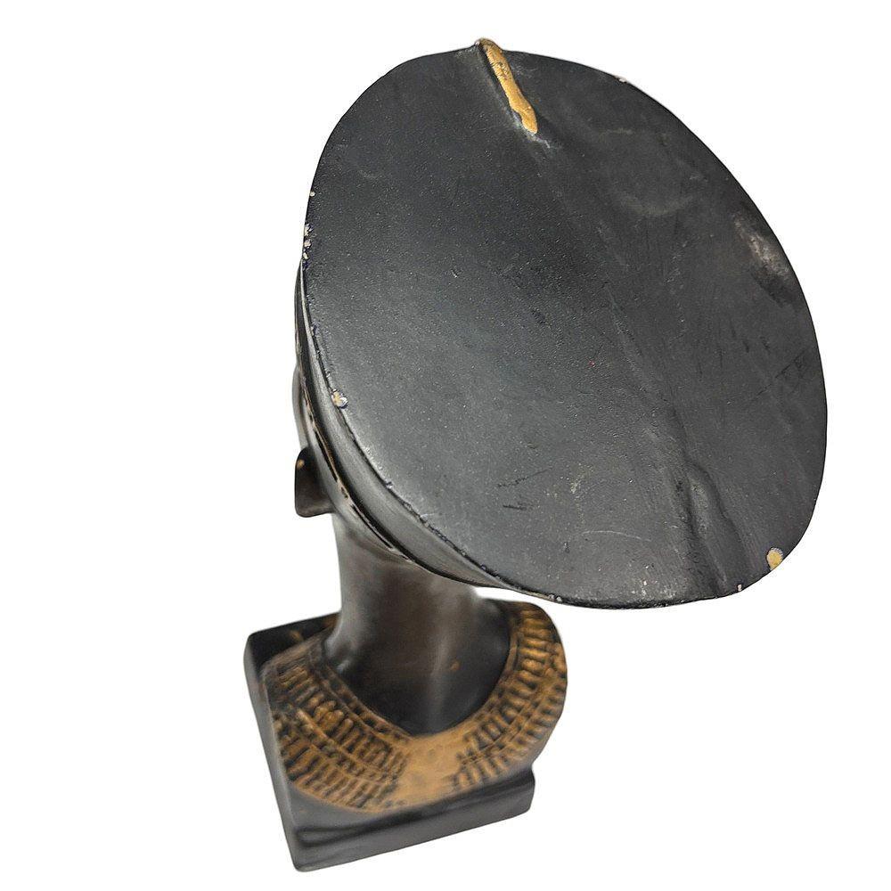 Ägyptische Art-déco-Skulptur der ägyptischen Büste der Königin Nefertiti im Angebot 2