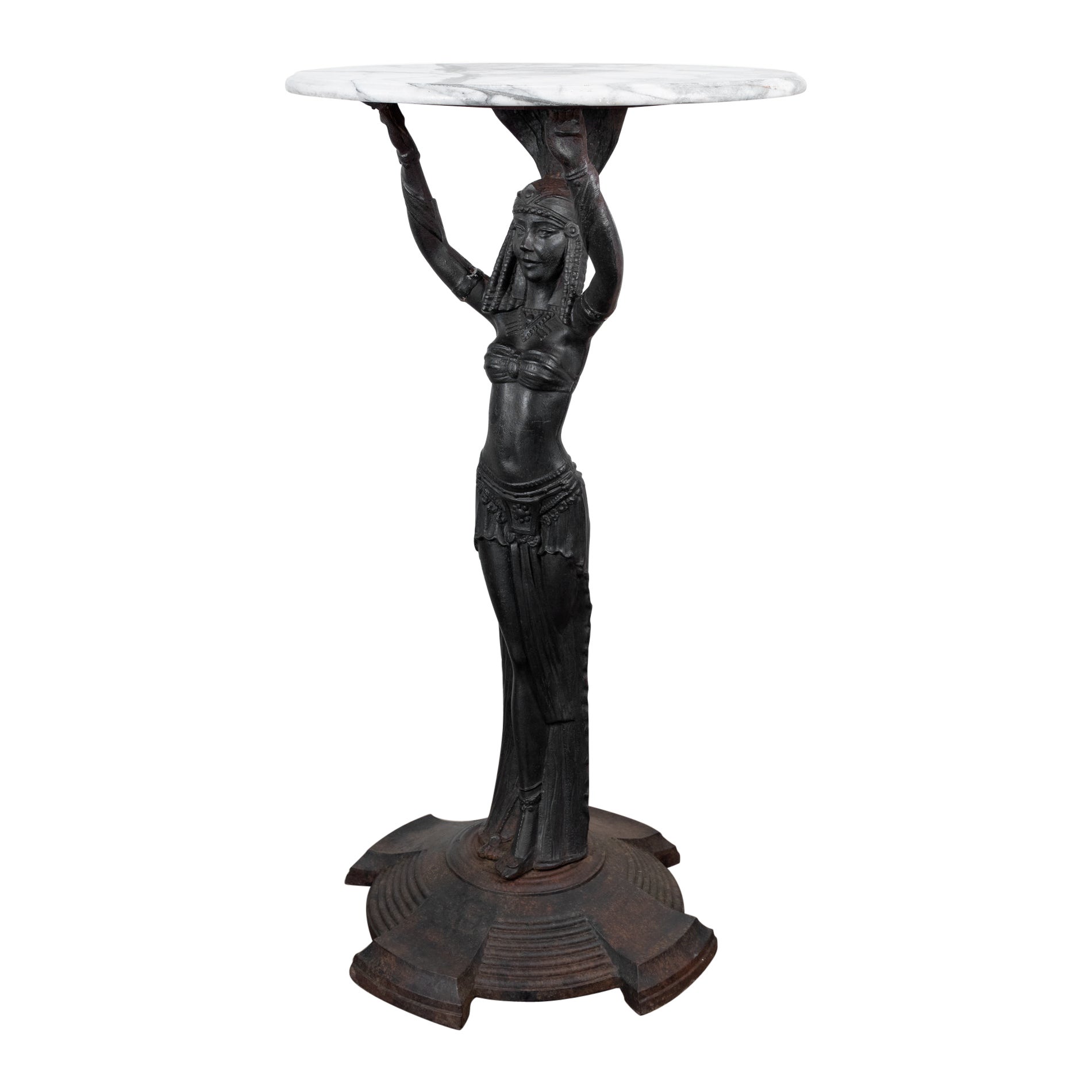 Table néo-égyptienne Art Déco en fonte, vers 1930 en vente