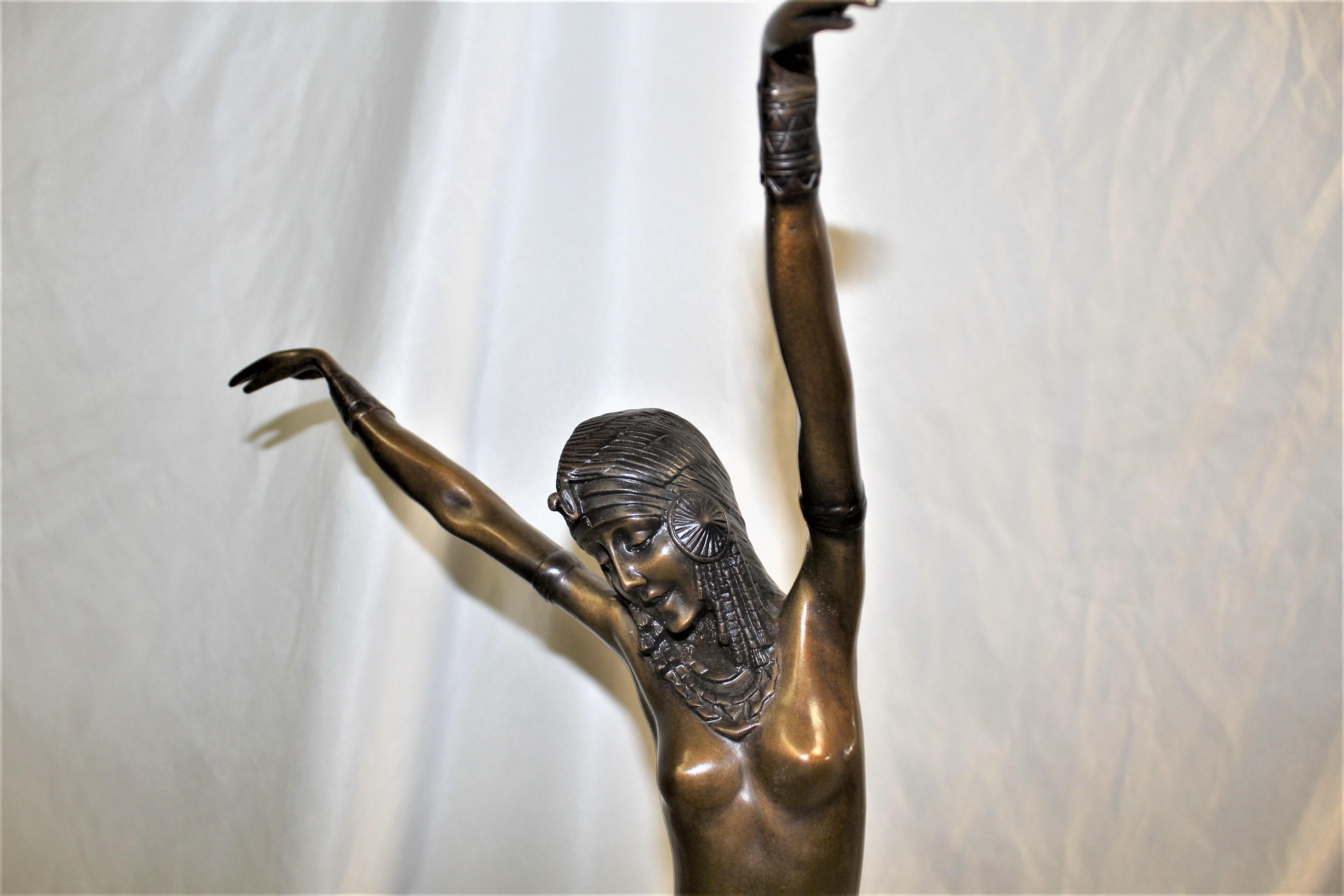 Art Deco Egyptian Dancer in the Manner of Chiparus In Good Condition For Sale In Los Angeles, CA