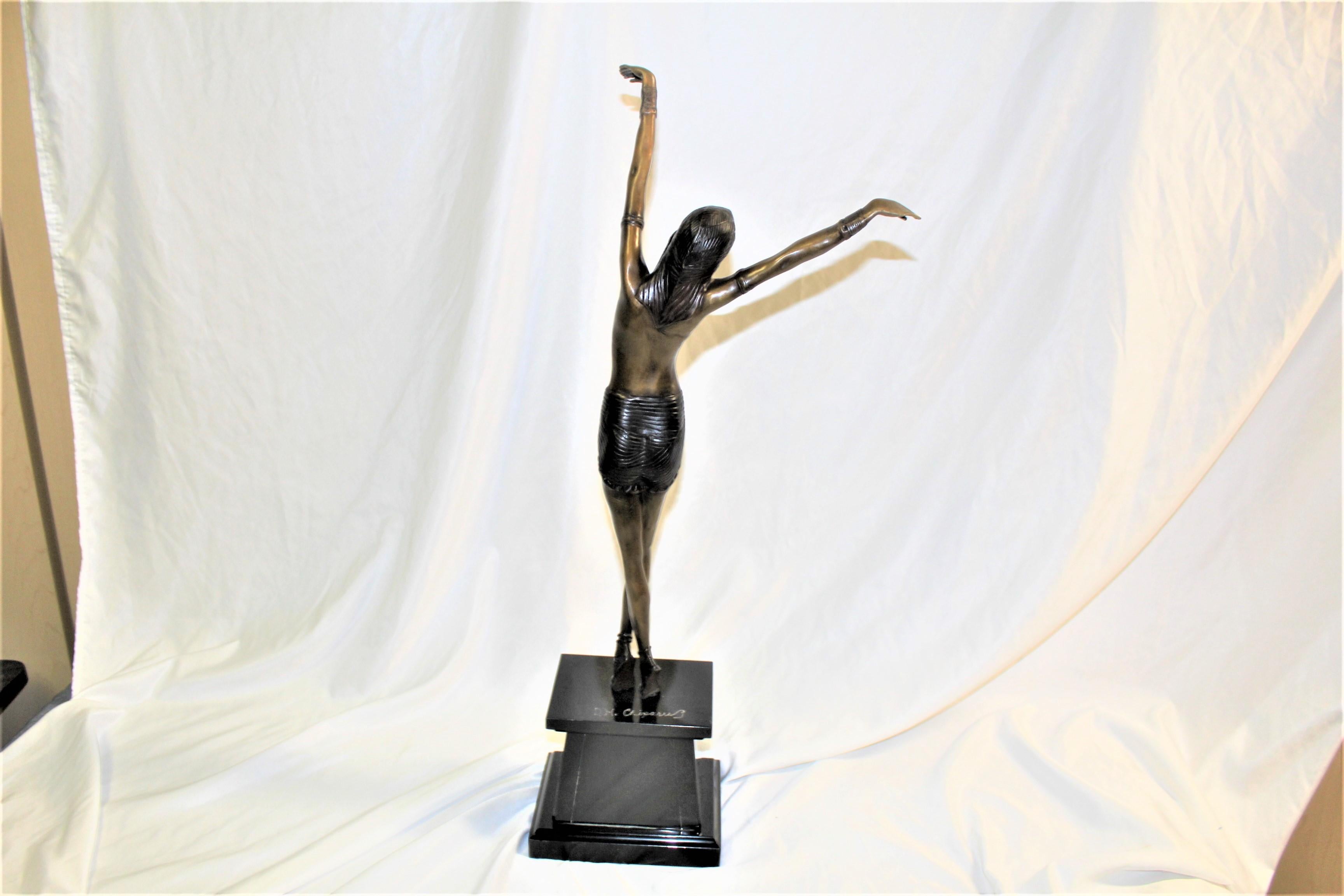 Contemporary Art Deco Egyptian Dancer in the Manner of Chiparus For Sale