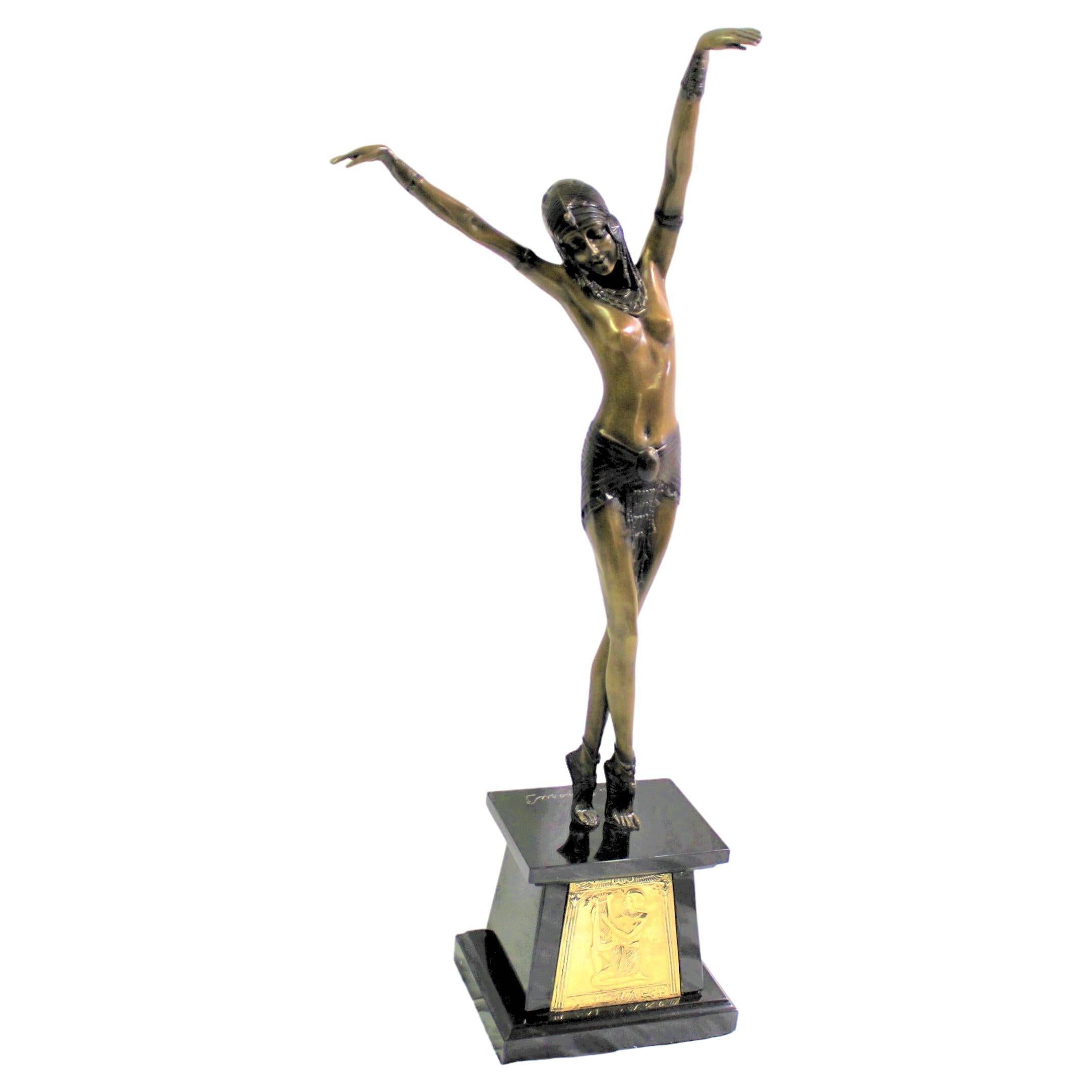 Art Deco Egyptian Dancer in the Manner of Chiparus For Sale