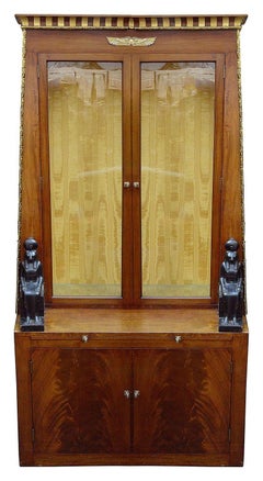 Art Deco, Egyptian revival display cabinet, 1920's