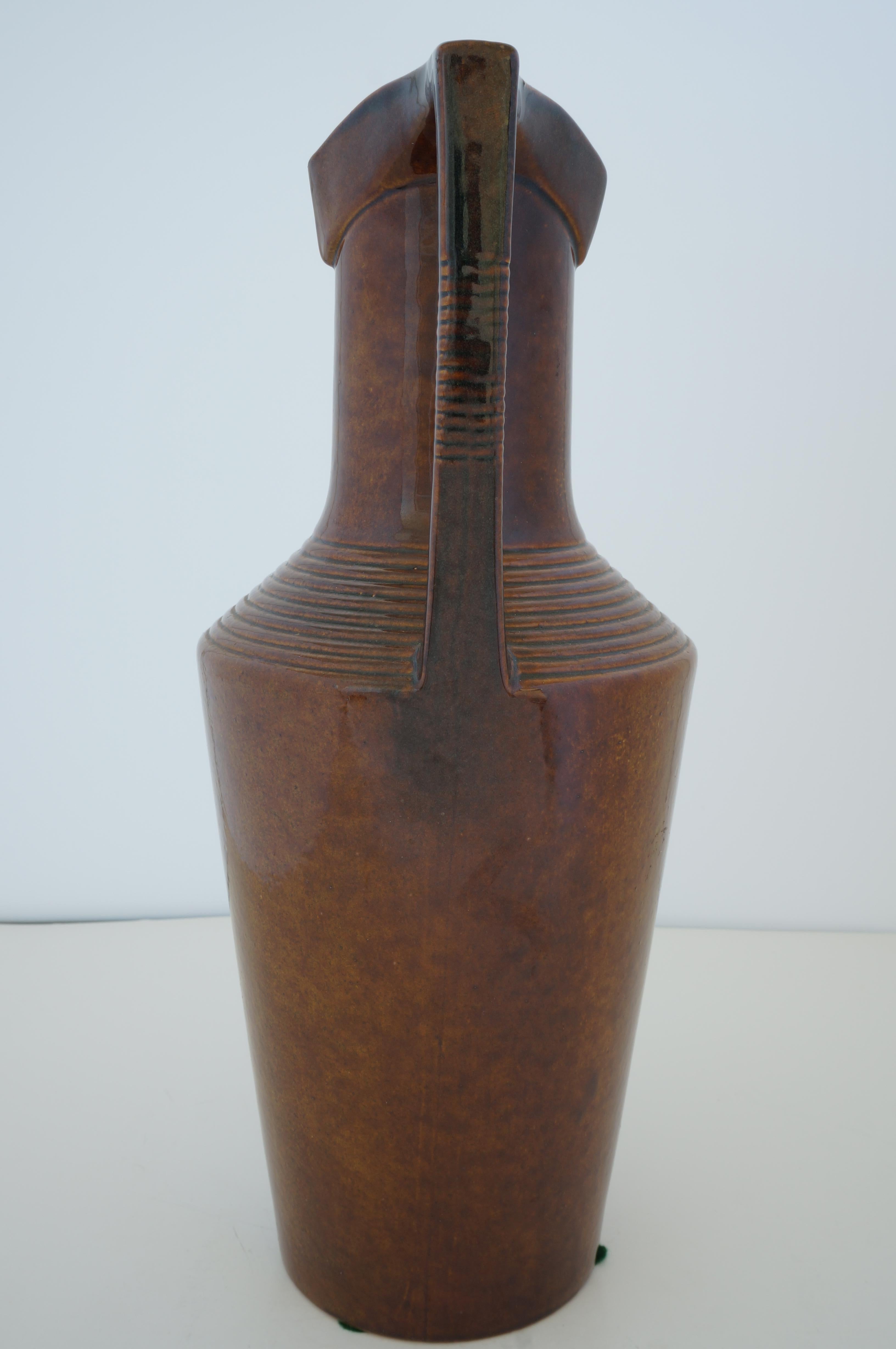 Art Deco Egyptian Revival Vase For Sale 1