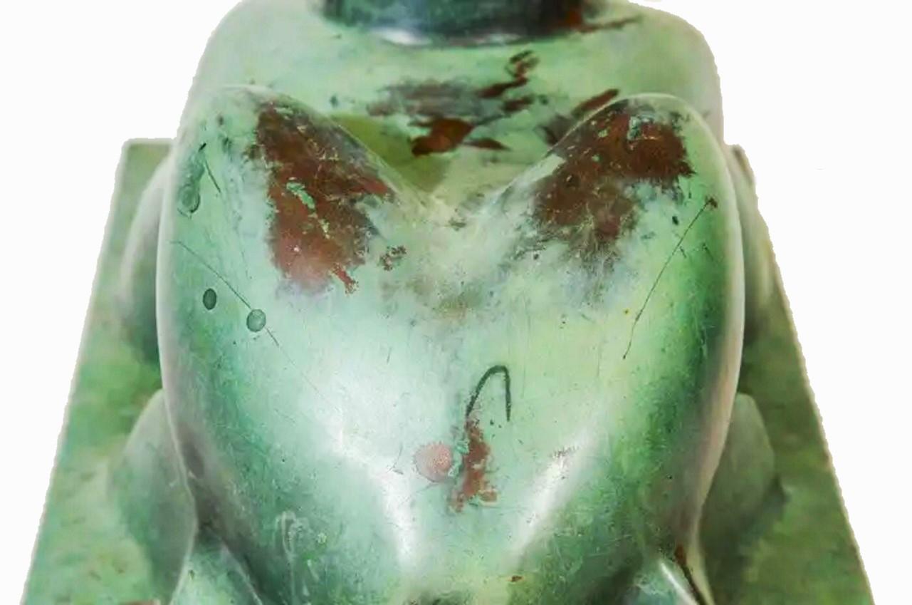 Anubis, dios egipcio del inframundo, Art Decó, de Roman Bronze Works, ca. 1930s en venta 1