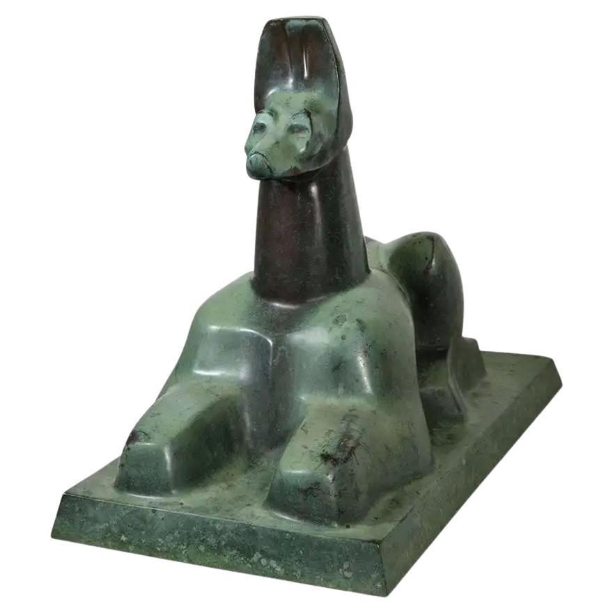 Anubis, dios egipcio del inframundo, Art Decó, de Roman Bronze Works, ca. 1930s en venta