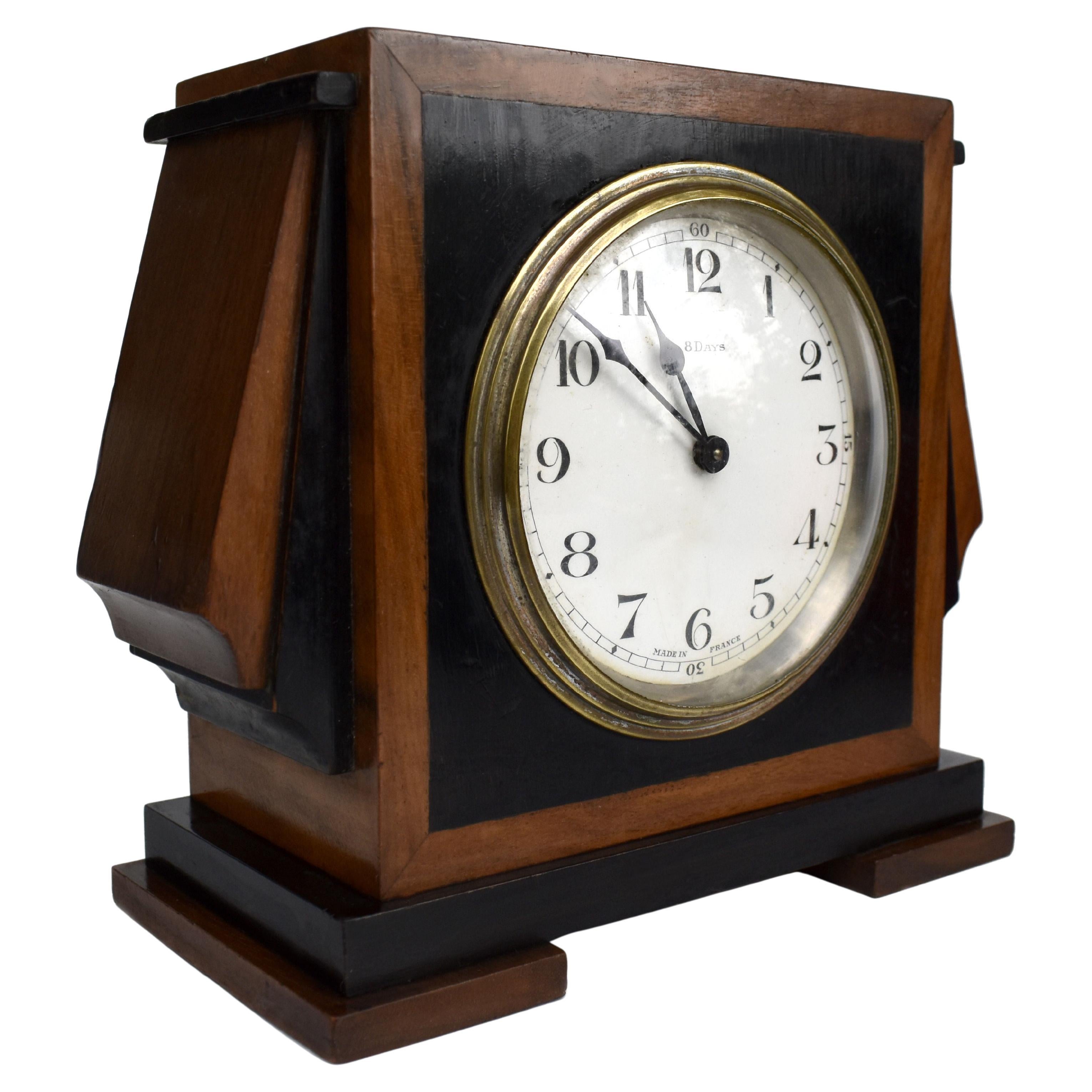 Art Deco Eight Day French Mantle Clock, c1930 For Sale