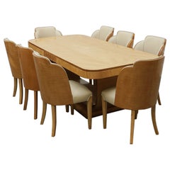 Art Deco Eight Seat Dining Suite by Harry & Lou Epstein