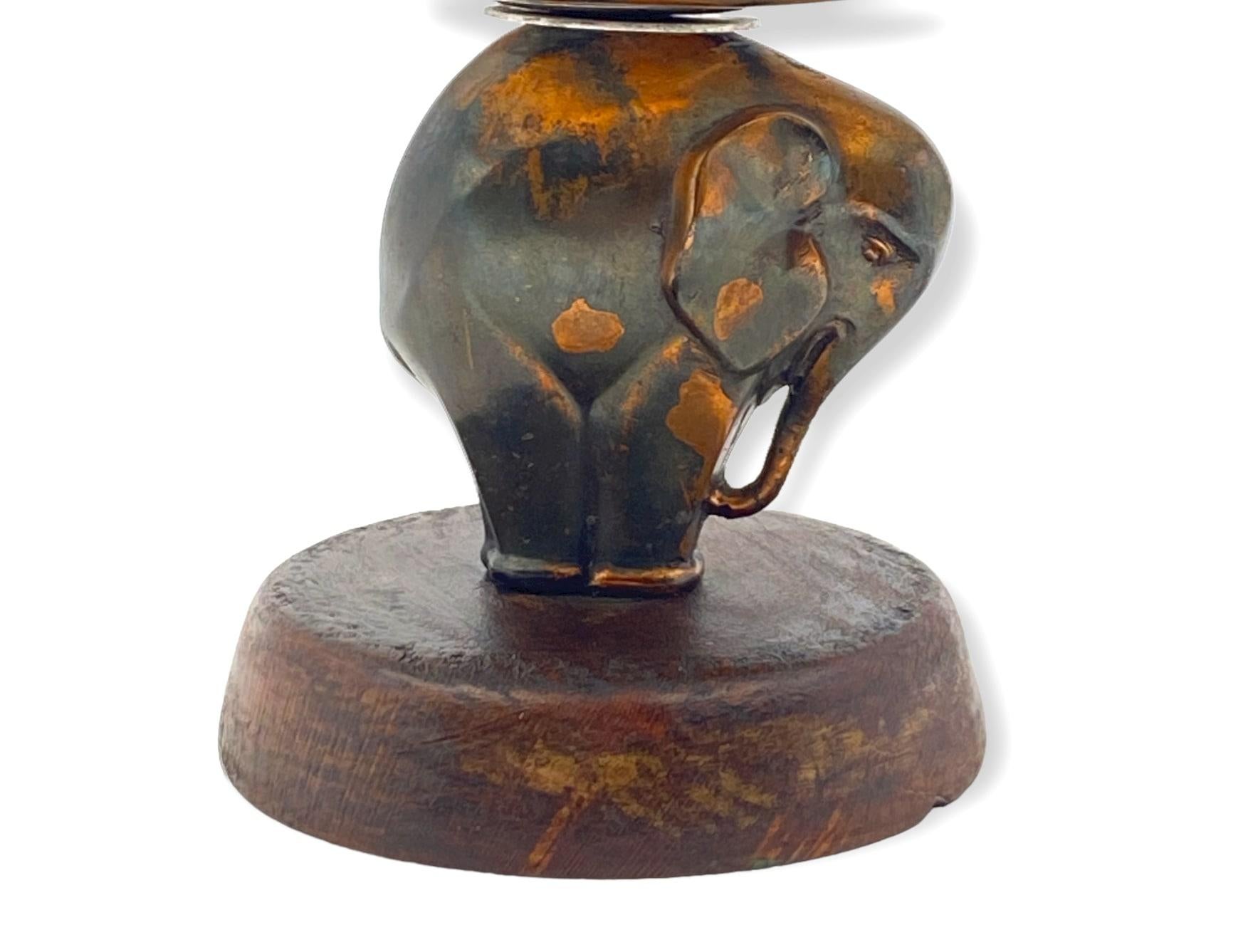 Art Deco Elephant Coupe Centerpiece, France 1920s For Sale 3