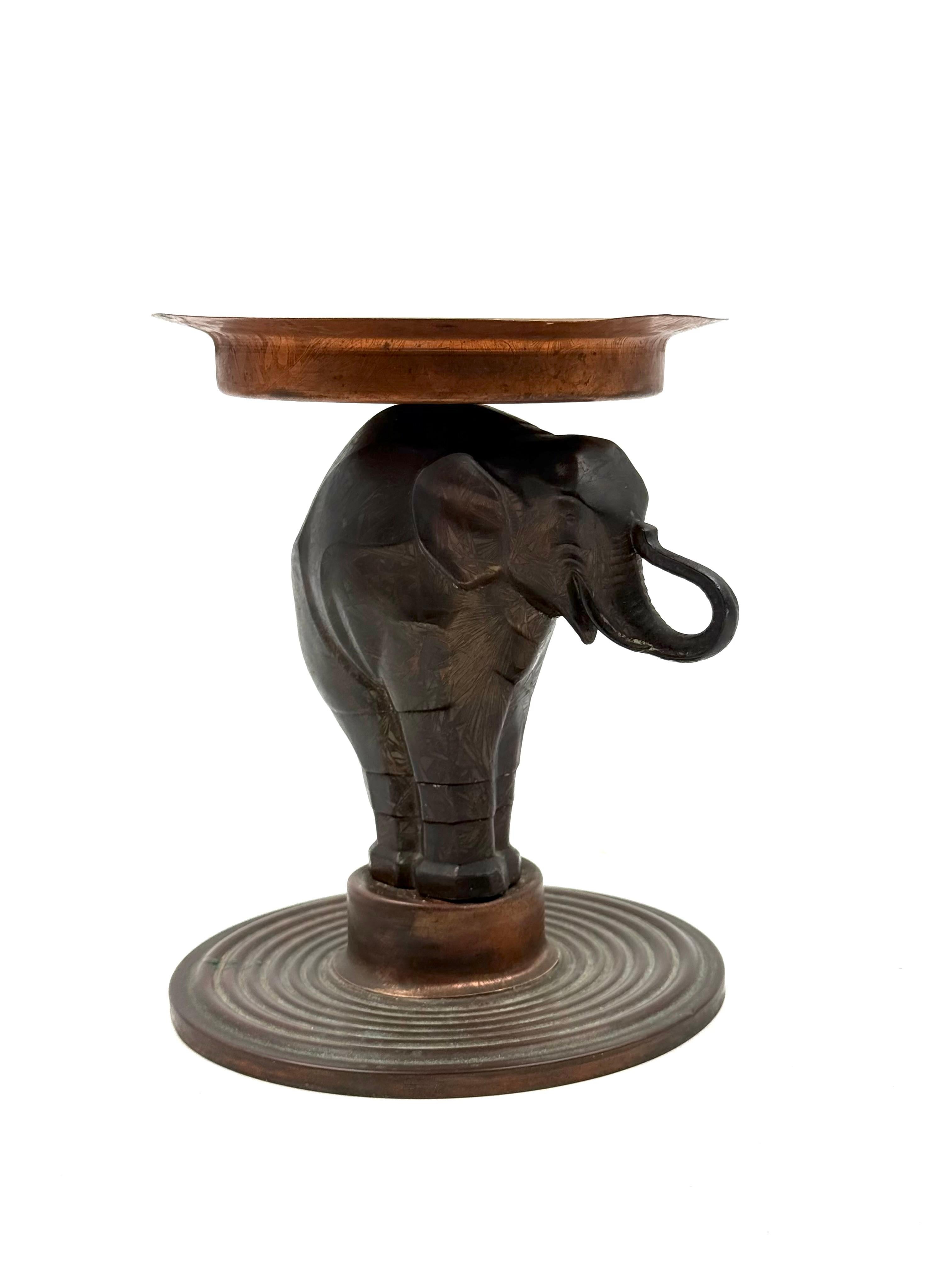 Art Deco elephant coupe vide poche, France 1930s in vendita 3