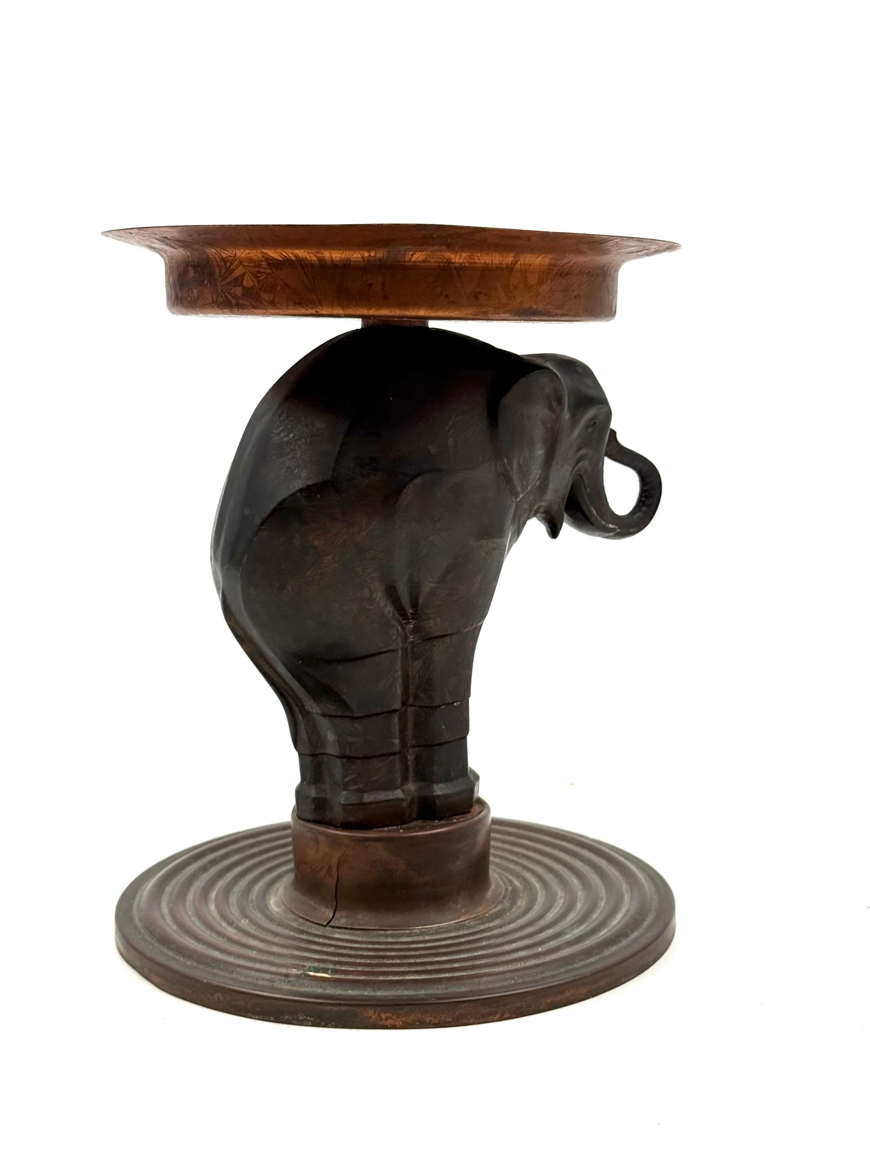 Art Deco elephant coupe vide poche, France 1930s in vendita 5