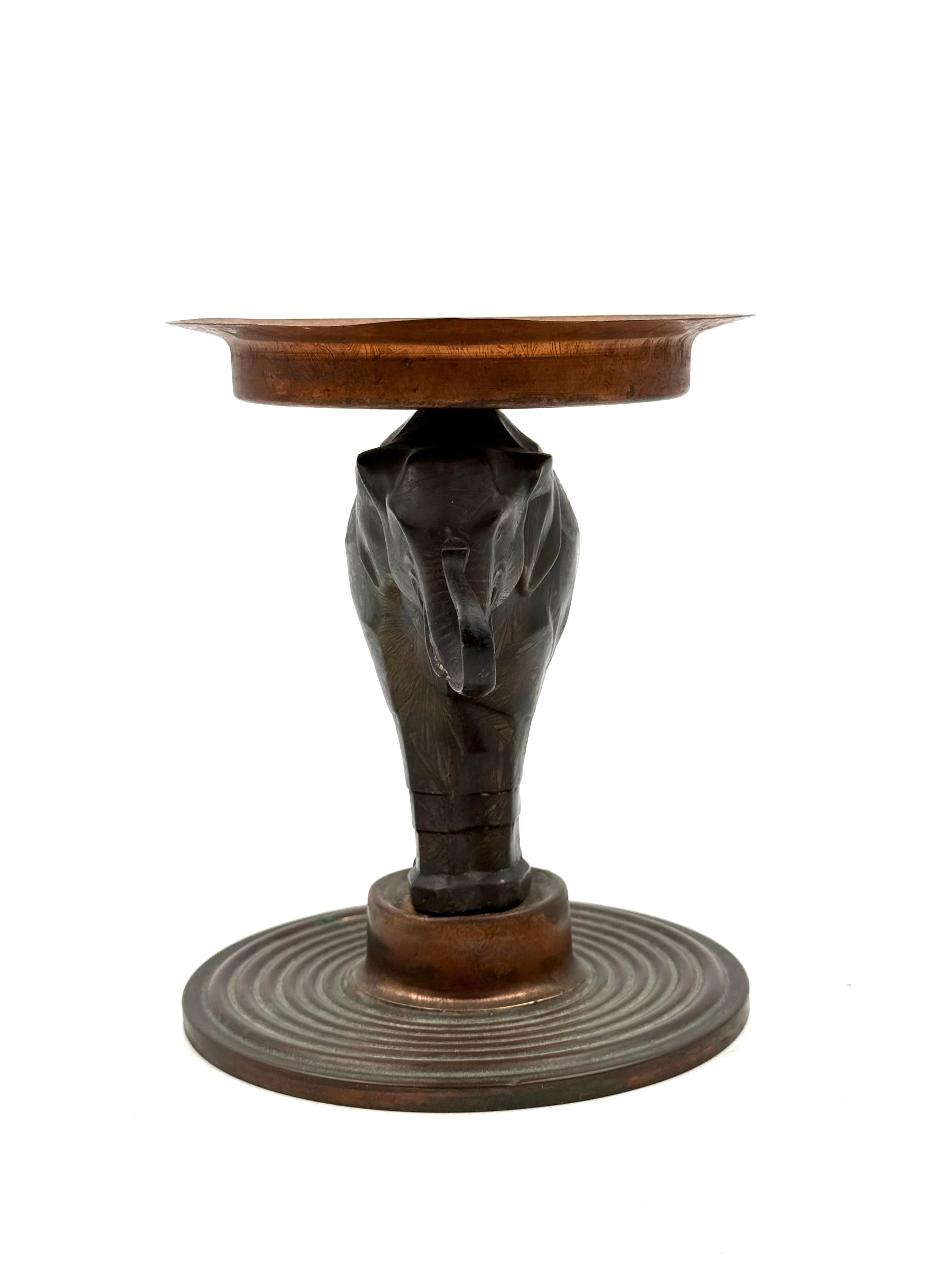 Art Deco elephant coupe vide poche, France 1930s in vendita 2