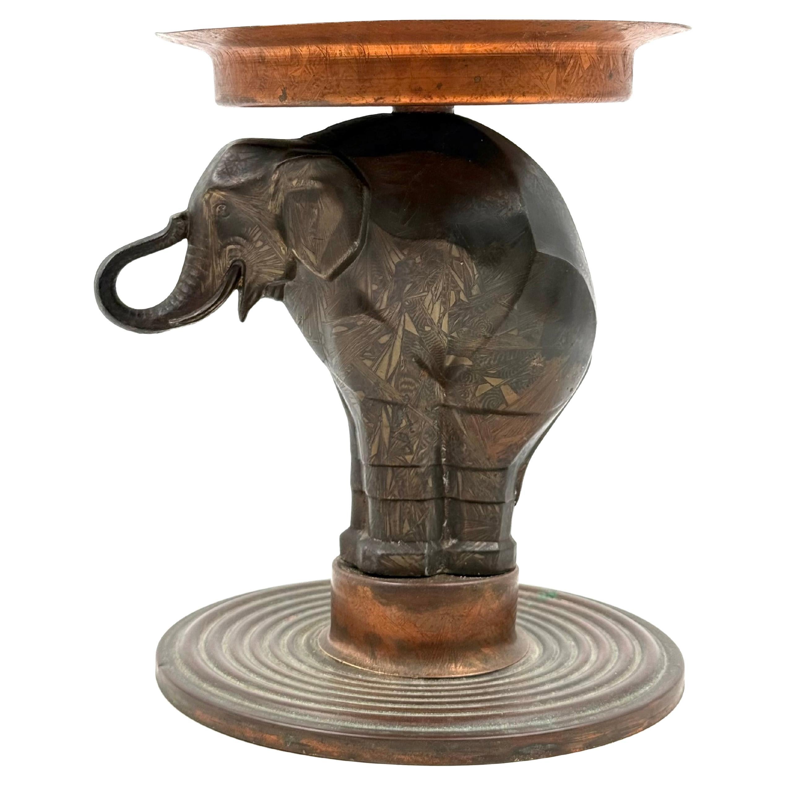 Art Deco elephant coupe vide poche, France 1930s