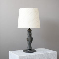 Art Deco Elephant Table Lamp by Voss of Fredericia, Denmark, 1930s.