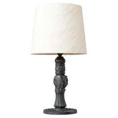 Art Deco Elephant Table Lamp by Voss of Fredericia, Denmark, 1930s.