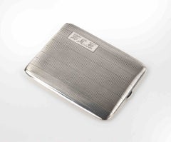 Art Deco Elgin American MFG. CO. Silver Cigarette Case, 1930s