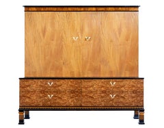 Art Deco Elm and Burr Sideboard by Erik Chambert