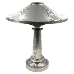 Art Deco embossed Table Lamp, France, ca. 1920s