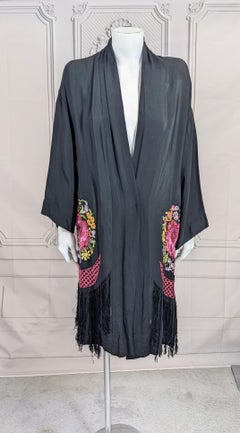 Art Deco Embroidered Fringe Robe