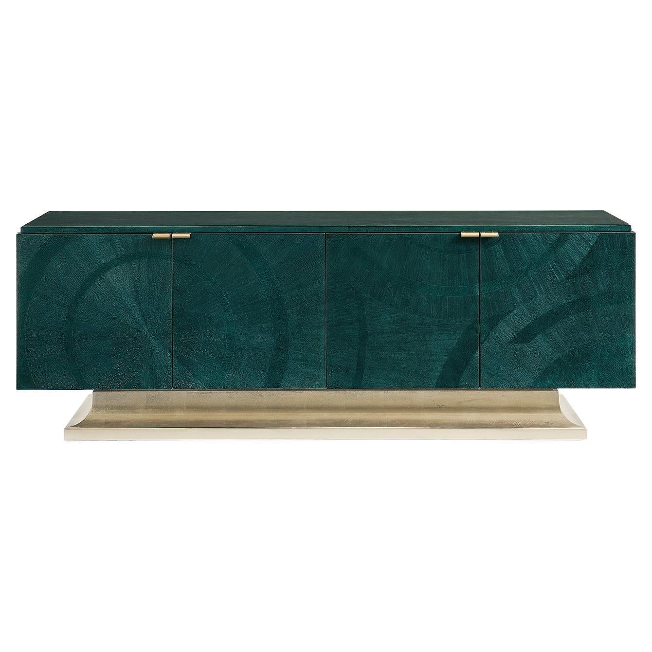 Art Deco Emerald Cabinet For Sale
