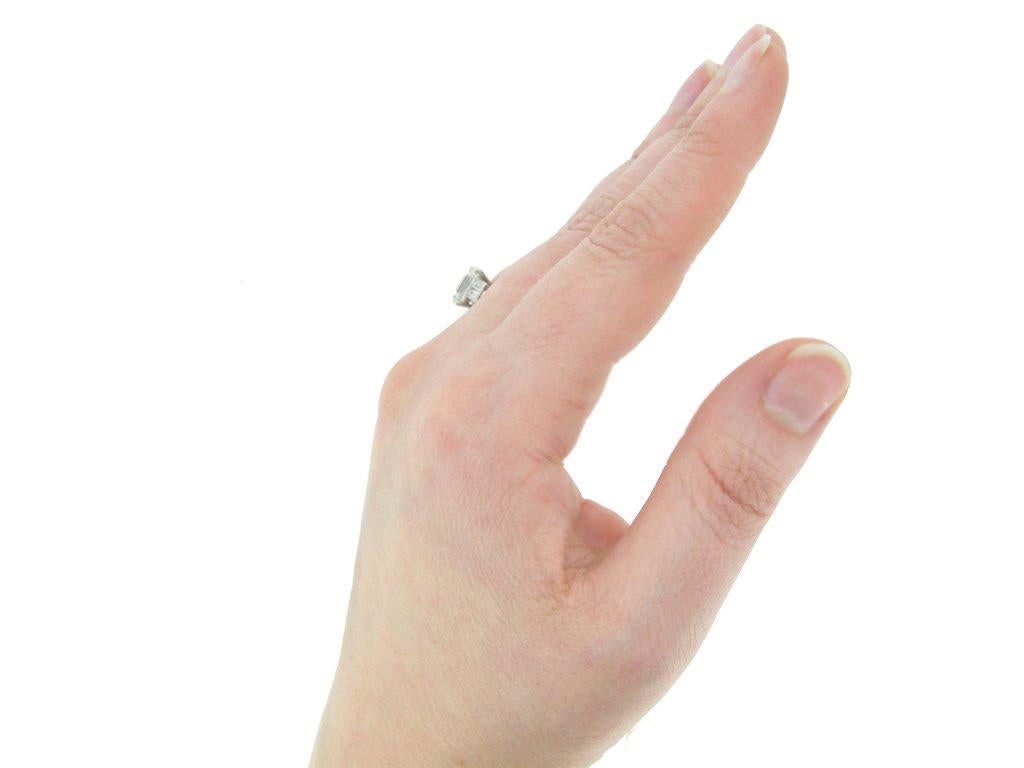 art deco emerald cut ring