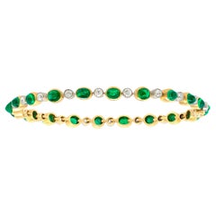 Art Deco Emerald & Diamond Bracelet