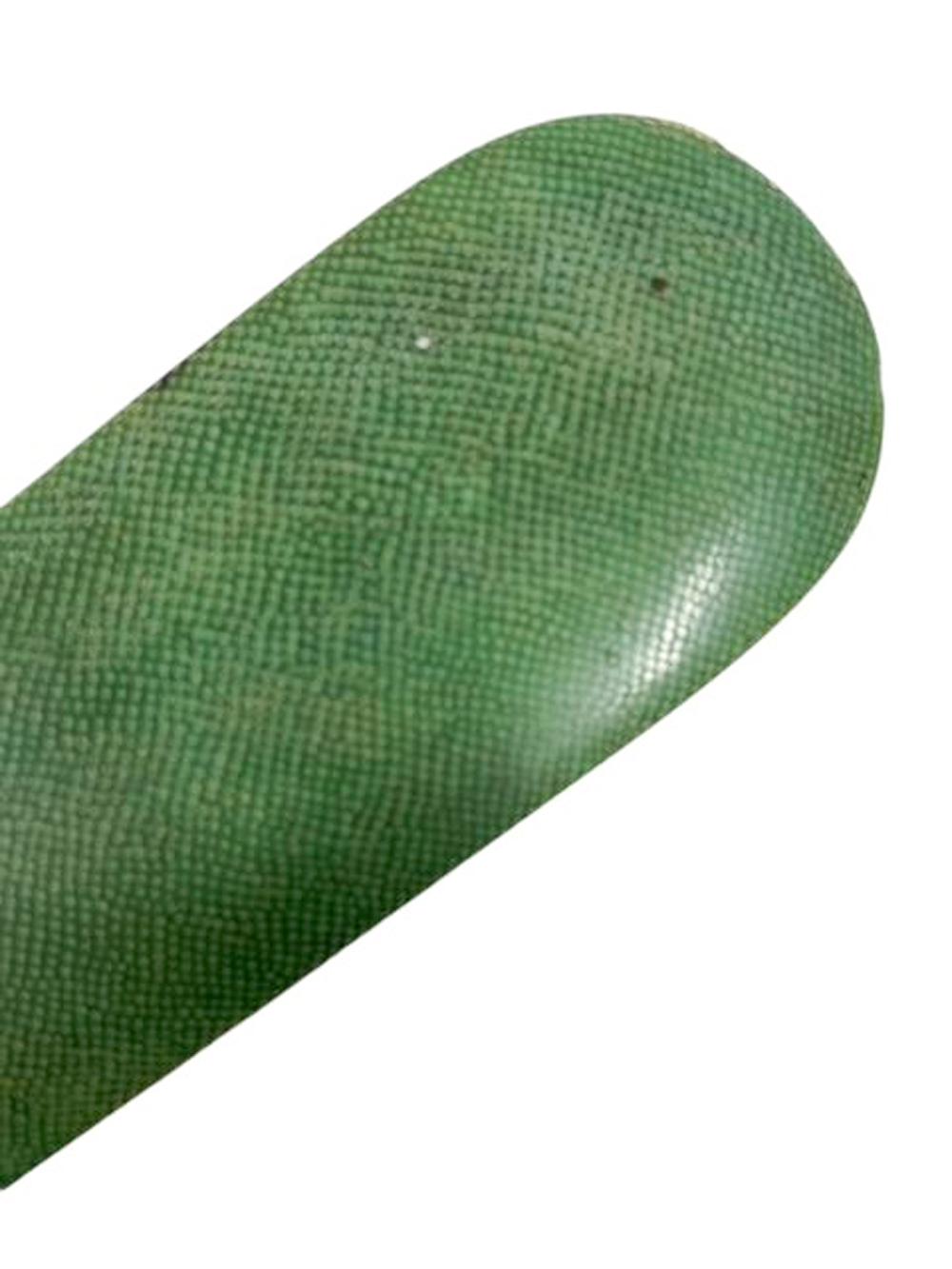 Art Deco Emerald Green Dyed Equine Shagreen Brieföffner von Page Turner (Chagrinleder) im Angebot