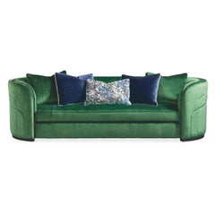 Art Deco Emerald Sofa