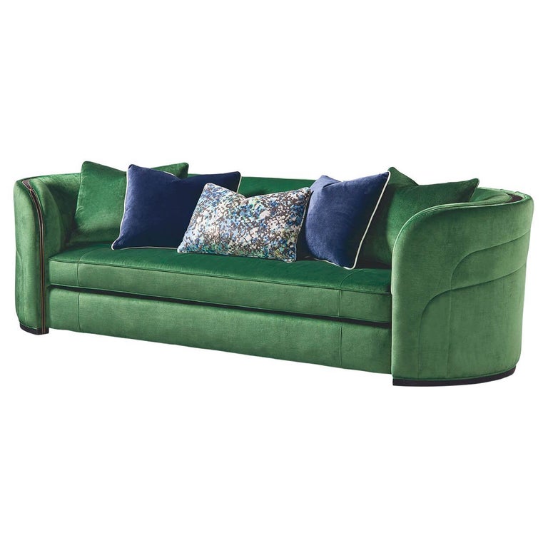 Art Deco Emerald Sofa For Sale at 1stDibs