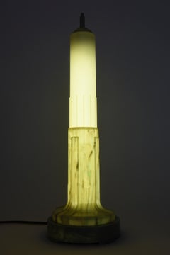 Art Deco Empire State Building Florescent Table Lamp