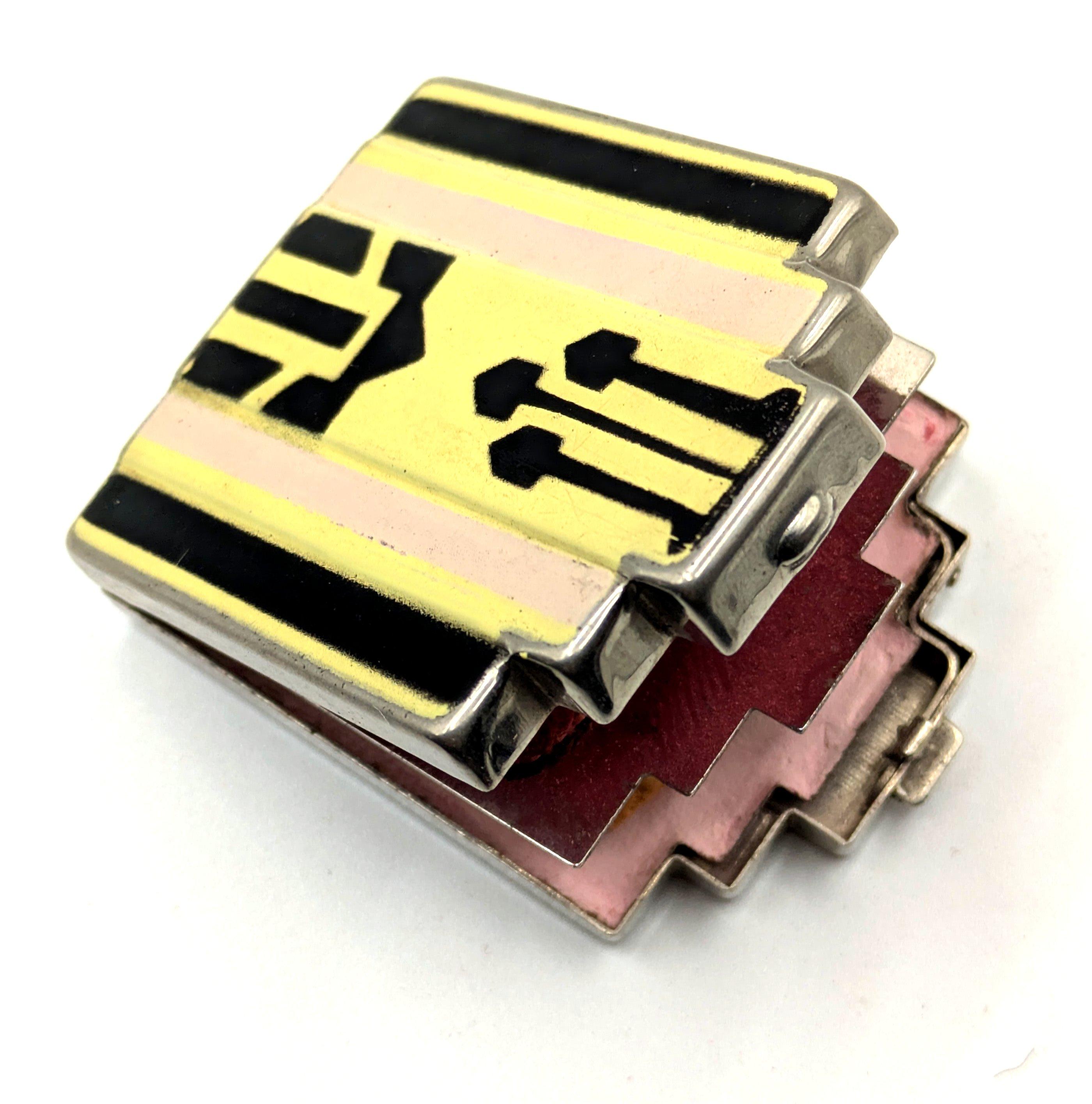 Art Deco Empire State Building Powder Compact, c1930 im Angebot 6