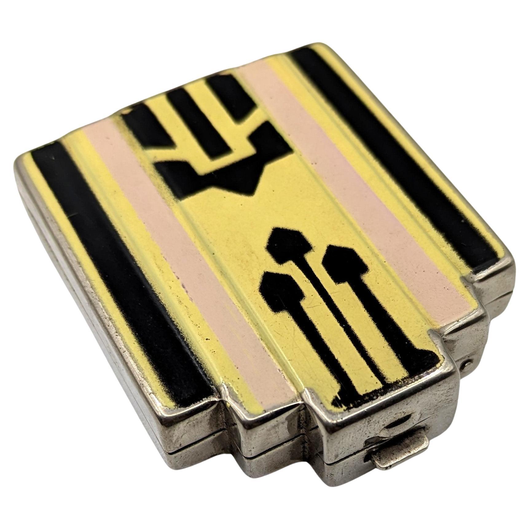 Art Deco Empire State Building Powder Compact, c1930 im Angebot