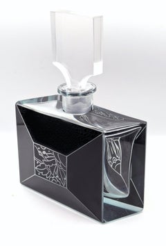 Art Deco Enamel And Glass Perfume Bottle By Karl Palda, c1930