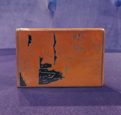 Schminkkommode mit asiatischem Motiv aus Emaille im Art déco-Stil von Lacloche Freres