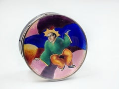 Scatola in smalto Art Deco nello stile di Paul Laszlo e Maria Rott